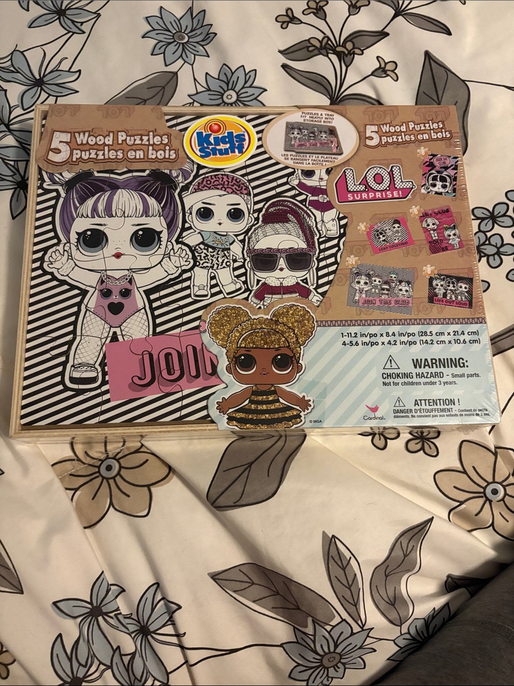 L.O.L. Surprise! Wood Puzzle Set - Pink, Black, Gold